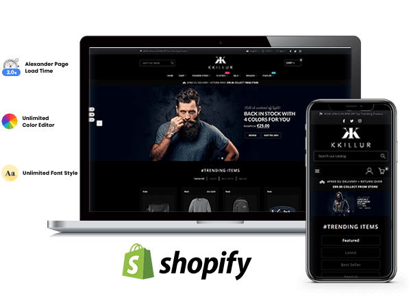 Shopify ecommerce showcase